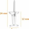 Push Pins 600 Count, Standard Clear Thumb Tacks Steel Point and Clear Plastic Head - Image 3