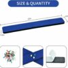 8Pcs Dark Blue Cork Board Bar Strips with 50 Pushpins & Sticky Notes, Self-Adhesive Bulletin Board Strips No Damage for Wall, Felt Pin Board for Paste Notes, Photos, Schedules Offices Home - Image 2