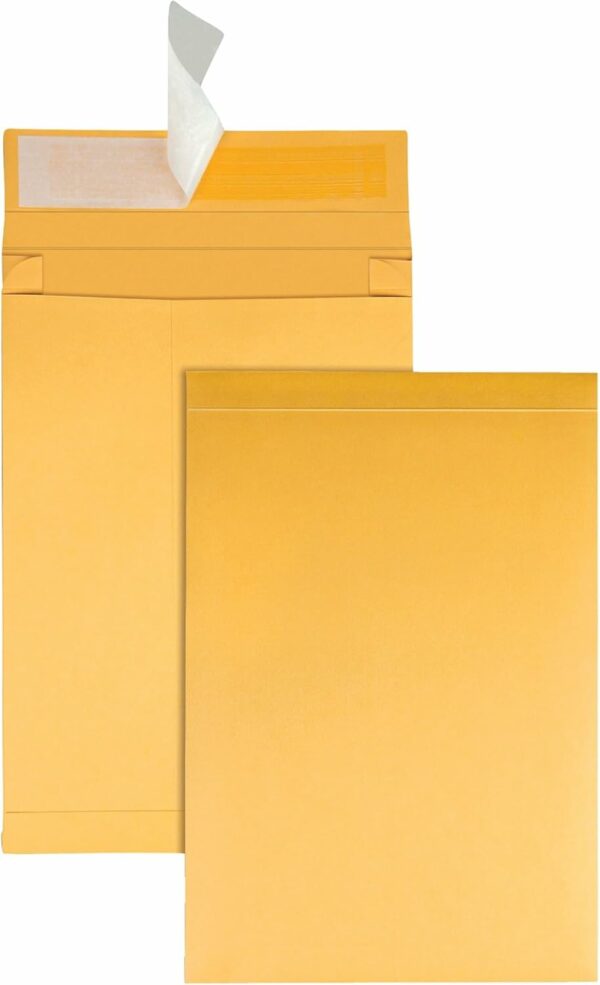 Expansion Envelopes, Redi-Strip, Brown Kraft, 9 x 12 x 2, 25 per Pack - Image 5