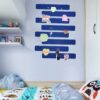 8Pcs Dark Blue Cork Board Bar Strips with 50 Pushpins & Sticky Notes, Self-Adhesive Bulletin Board Strips No Damage for Wall, Felt Pin Board for Paste Notes, Photos, Schedules Offices Home - Image 5