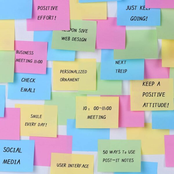 50 Pads Mini Sticky Notes 1.5X 2 inch, Small Self-Stick Note, Bulk Tiny Pads for Office, School, Home, 100 Sheets/Pad, 4 Pastel Colors, Pink, Yellow, Green, Blue - Image 3
