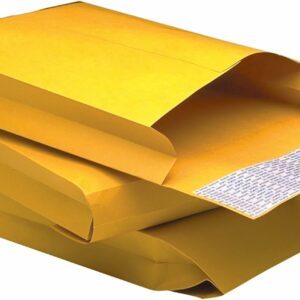 Expansion Envelopes, Redi-Strip, Brown Kraft, 9 x 12 x 2, 25 per Pack