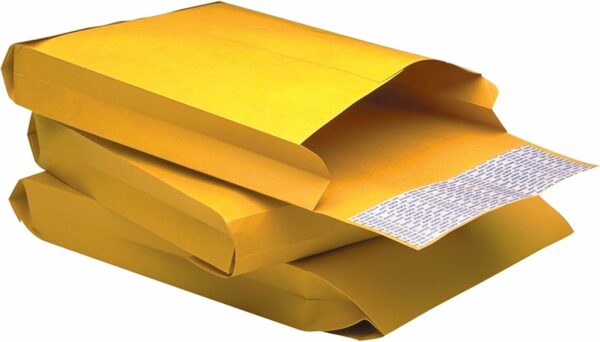 Expansion Envelopes, Redi-Strip, Brown Kraft, 9 x 12 x 2, 25 per Pack