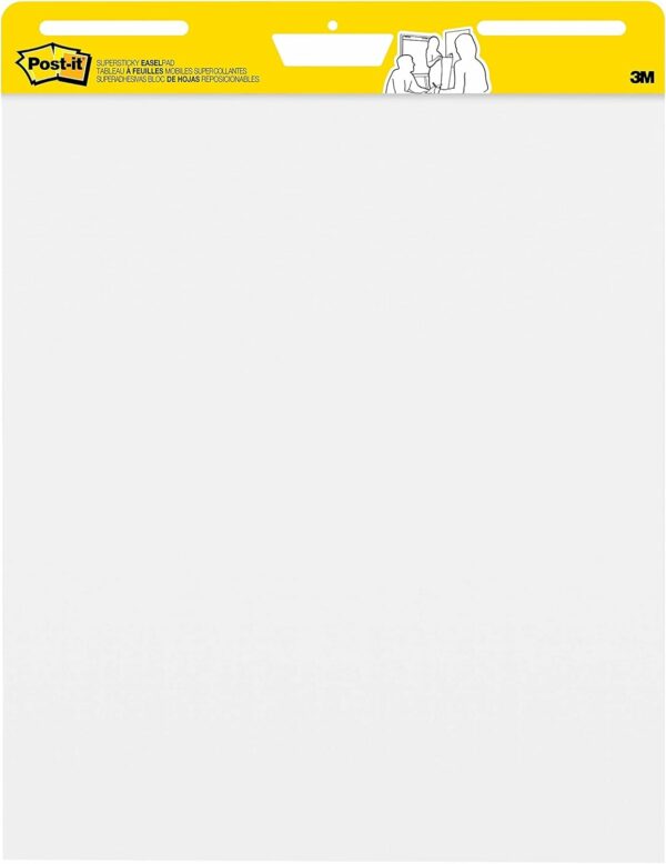 Post-it Super Sticky Easel Pad, 25 x 30 Inches, 30 Sheets/Pad, 6 Pads, Large White Premium Self Stick Flip Chart Paper, Super Sticking Power - Image 7