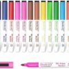 Magnetic Dry Erase Markers Fine: 20 Colors Erasable Whiteboard Markers Fine Point with Eraser Cap, Low Odor