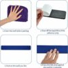 8Pcs Dark Blue Cork Board Bar Strips with 50 Pushpins & Sticky Notes, Self-Adhesive Bulletin Board Strips No Damage for Wall, Felt Pin Board for Paste Notes, Photos, Schedules Offices Home - Image 3