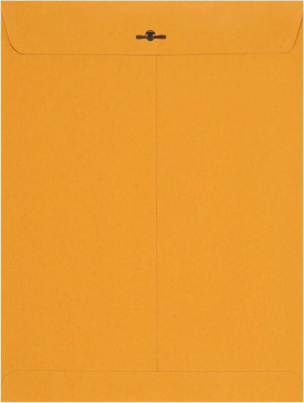 9" x 12" and 10" x 13" Clasp Kraft Envelopes, Gummed, 100-Pack - Image 5