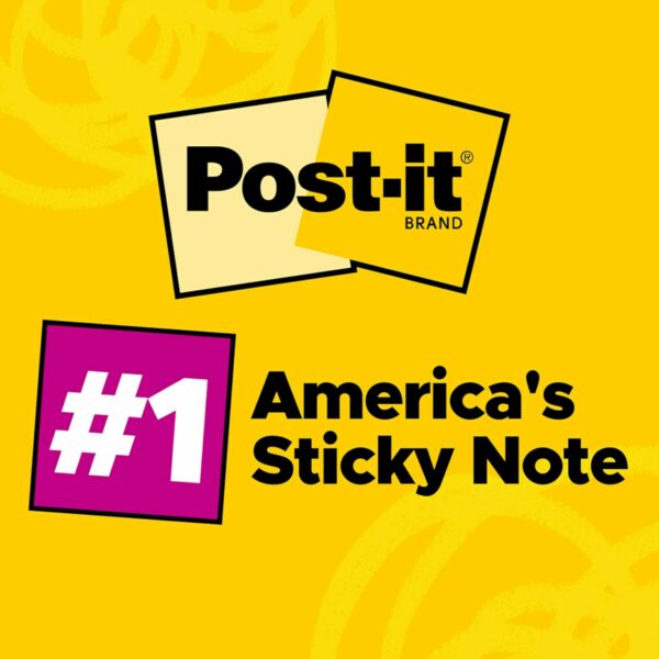 Post-it Pop-up Notes 3x3 in, 12 Pads, America's’s #1 Favorite Sticky Notes, Alternating Colors, Poptimistic Collection. Clean Removal, Recyclable - Image 3