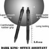Gel Pens Fine Point Smooth Writing Pens, Retractable, Blue, Black, Red, 0.7mm, 12 Pack - Image 4