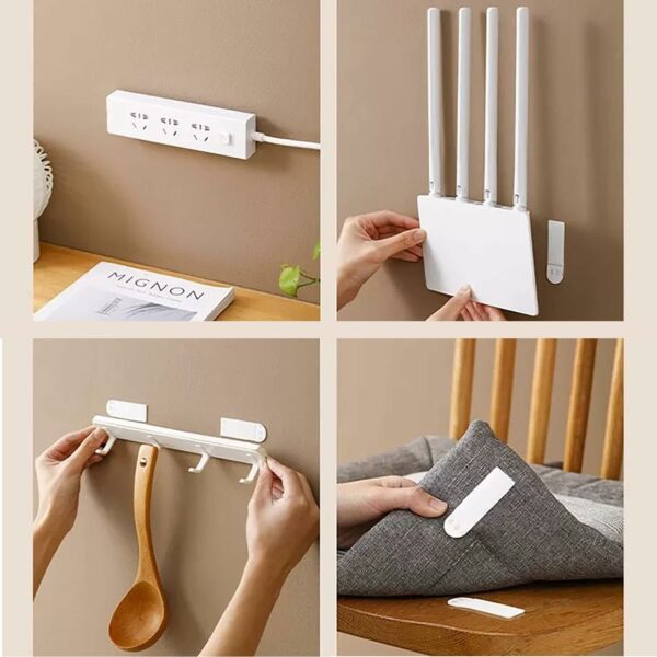 24-Pairs (48 Strips) Picture Hanging Strips Heavy Duty, Large Adhesive Poster Wall Strips, Hanging Hooks Without Nails, Damage Free Hanging Picture Hangers for Walls - Image 7