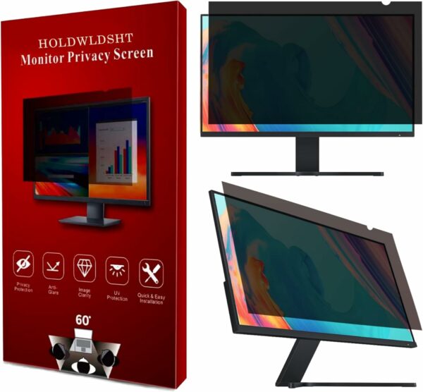 23.8 Inch16:9 Computer Privacy Screen Filter for Monitor - Privacy Shield and Anti-Glare Protector - Image 6