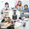 Electric (Euro 230v) Pencil Sharpener, Compatible with 6-12 mm Pencils and Colouring Pencils, Large Capacity with Auto Stop Function, Plug-in for Artists, Office, Classroom and Home Use - Image 6