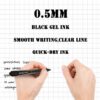 Gel Pens Fine Point Smooth Writing Pens, Retractable, Blue, Black, Red, 0.7mm, 12 Pack - Image 5