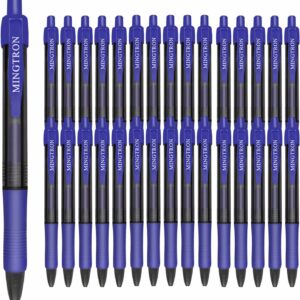 Gel Pens Fine Point Smooth Writing Pens, Retractable, Blue, Black, Red, 0.7mm, 12 Pack