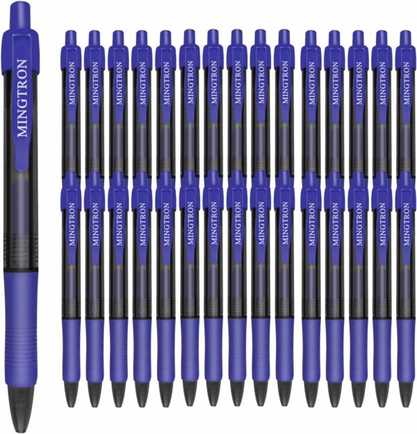 Gel Pens Fine Point Smooth Writing Pens, Retractable, Blue, Black, Red, 0.7mm, 12 Pack