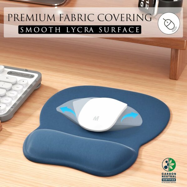 rgonomic Mouse Pad with Gel Wrist Rest, Comfortable Mousepad with Smooth Wrist Support Surface and Non-Slip PU Base for Pain Relief - Image 6