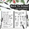 30 Pack Black Gel Pen Fine Point, Retractable Gel Ink Rollerball Pens for Smooth Writing (0.7mm) - Image 3