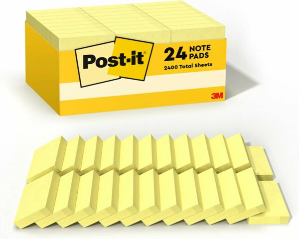 Post-it Mini Notes, 1 3/8 x 1 7/8 in, 24 Pads, America's #1 Favorite Sticky Notes, Poptimistic Post-it Notes, Post-it Notes, Power Pink, Aqua Blue, Vital Orange, Neon Green, Guava Pink