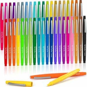 40 Medium Point Color Felt Tip Pens (Bulk)