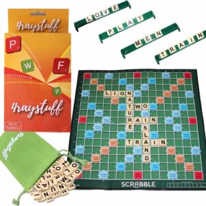 Scrabble Board Game, Word Game for Adults and Kids Ages 10 and Up, Fun Family Game for 2-4 Players.