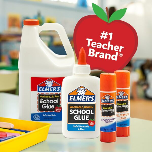 Elmer's All Purpose School Glue Sticks, Washable, 22 Grams, 30 Count - Image 4