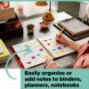 Post-it Flags Combo Pack, 4 On-The-Go Dispensers/Pack, 120 .94 in Wide and 200 .47 in Wide Flags, Assorted Colors - Image 3