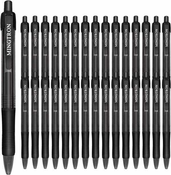 Gel Pens Fine Point Smooth Writing Pens, Retractable, Blue, Black, Red, 0.7mm, 12 Pack - Image 3