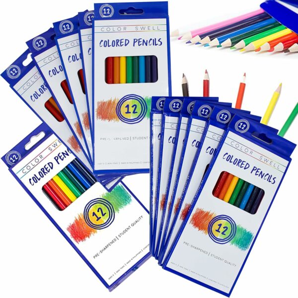 Bulk Colored Pencils - 36 Packs 12 Colored Pencils per Pack (432 Colored Pencils Total)