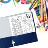 Two Pocket Portfolio Folders, 50-Pack, Blue, Letter Size Paper Folders - Image 7