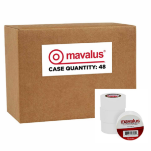 Mavalus Tape 1" X 9 YDS 48 Roll Case - White, Green, Black Red, Yellow, Blue