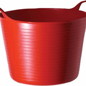 Red Gorilla Medium Flexible Plastic Tub, Toy Storage, Laundry, Gardening & More, 26 Liter/6.8 Gallon, Blue, Green, Red, Pistachio