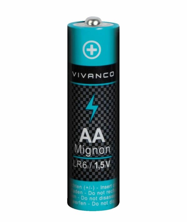 VIVANCO Mignon AA Battery, Alkaline Manganese, 1.5 Volt 100 Pieces - Image 2
