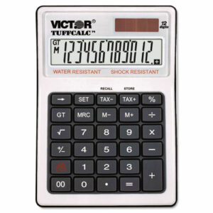 TUFFCALC Desktop Calculator, 12-Digit LCD