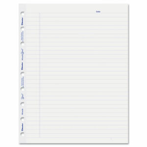 Ruled Paper Refill Sheets for all MiracleBind Notebooks and Planners, 9.25 x 7.25, White/Blue Sheets, Undated, 50/Pack