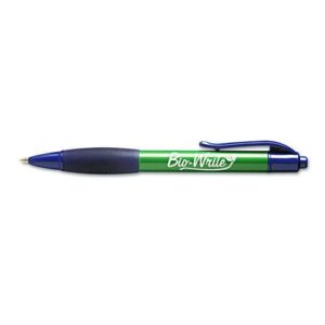7520015789309, SKILCRAFT Bio-Write Ballpoint Pen, Retractable, Medium 1 mm, Blue Ink, Green Barrel, Dozen