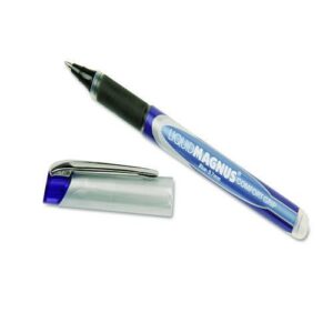 7520015877787, SKILCRAFT Liquid Magnus Hybrid Gel Pen, Stick, Fine 0.7 mm, Blue Ink, Blue/Gray Barrel, 4/Pack