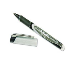7520015877801, SKILCRAFT Liquid Magnus Hybrid Gel Pen, Stick, Extra-Fine 0.5 mm, Black Ink, Black/Gray Barrel, 4/Pack