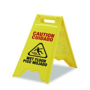 9905015882362, SKILCRAFT Wet Floor Sign, English and Spanish,