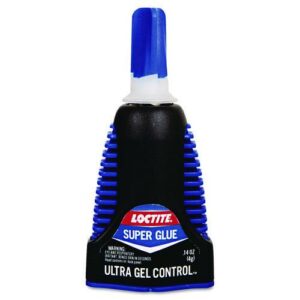 Ultra Gel Control Super Glue, 0.14 oz, Dries Clear