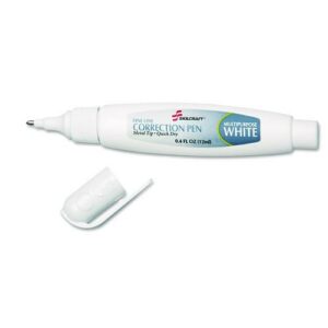 7510013861609, SKILCRAFT Correction Fluid Pen, 0.4 oz, White