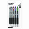 Signo 207 Gel Pen, Retractable, Medium 0.7 mm, Assorted Ink and Barrel Colors, 5/Pack