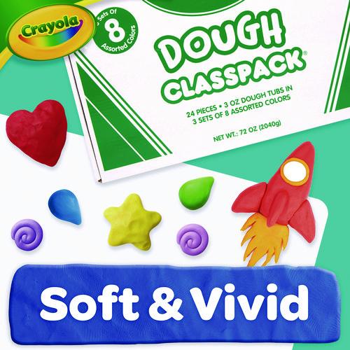 Dough Classpack, 3 oz, 8 Assorted Colors, 24/Pack - Image 3
