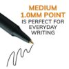 Soft Feel Ballpoint Pen Value Pack, Retractable, Medium 1 mm, Black Ink, Black Barrel, 36/Pack - Image 4