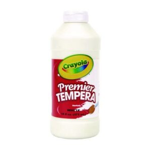 Premier Tempera Paint, White, 16 oz Bottle
