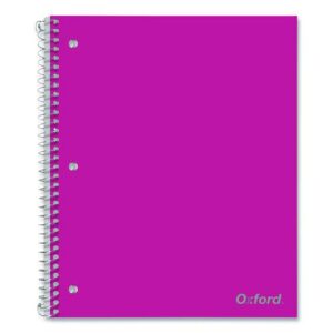 Poly One-Subject Notebook, Medium/College Rule, Randomly Assorted Cover Color, (100) 11 x 9 Sheets