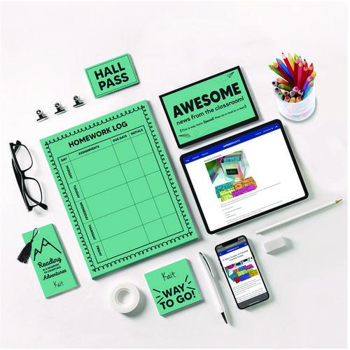 Color Cardstock -"Punchy Pastels" Assortment, 65 lb Cover Weight, 8.5 x 11, Breezy Blue, 100/Pack - Image 4