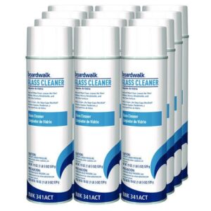 Heavy-Duty Glass Cleaner, Sweet Scent, 19 oz Aerosol Spray, 12/Carton