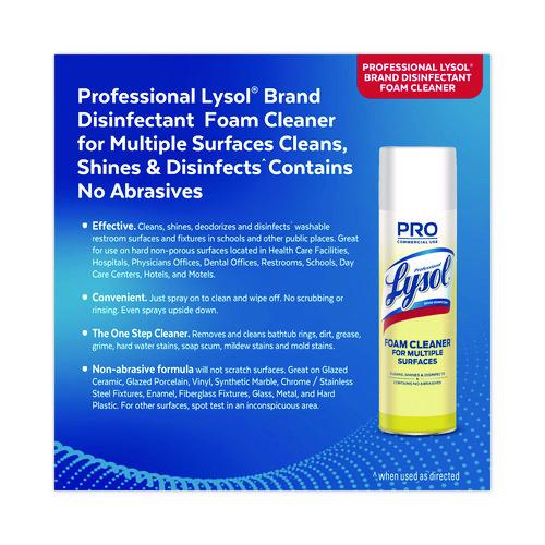 Disinfectant Foam Cleaner, 24 oz Aerosol Spray, 12/Carton - Image 9