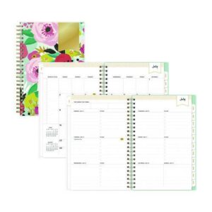 Day Designer "Secret Garden Mint" Academic Year Weekly/Monthly Notes Planner, 8 x 5, 12-Month (July to June): 2025-2026
