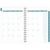 Glacier Weekly/Monthly Planner, Glacier Artwork, 8.5 x 6.38, Blue/Gray/Silver Cover, 12-Month (Jan to Dec): 2025 - Image 2